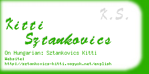 kitti sztankovics business card